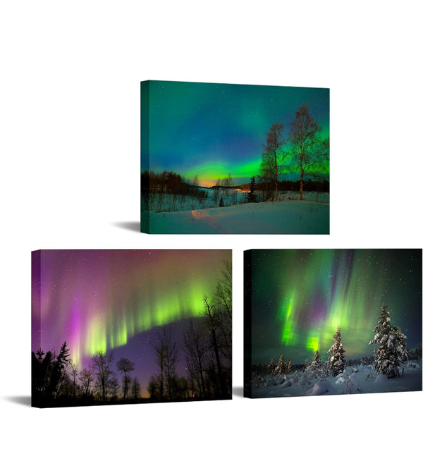Northern Lights Canvas Set